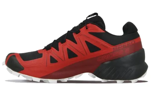 SALOMON Speedcross 5 Abrasion Resistant Breathable Low top Running Shoes Men's Red