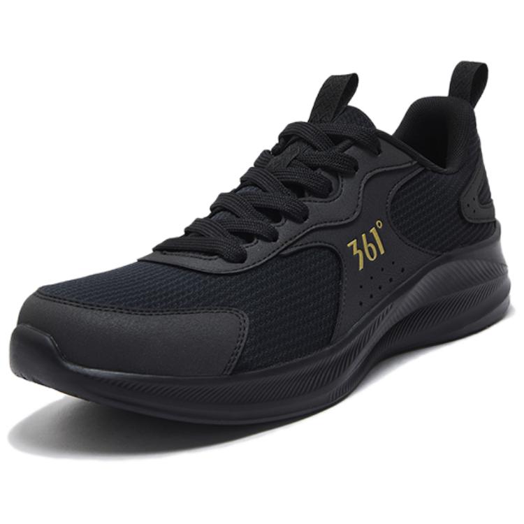 361° Cushioning Slip Resistant Cushioning Slip Resistant Low top Casual Running Shoes Men’s Obsidian Black