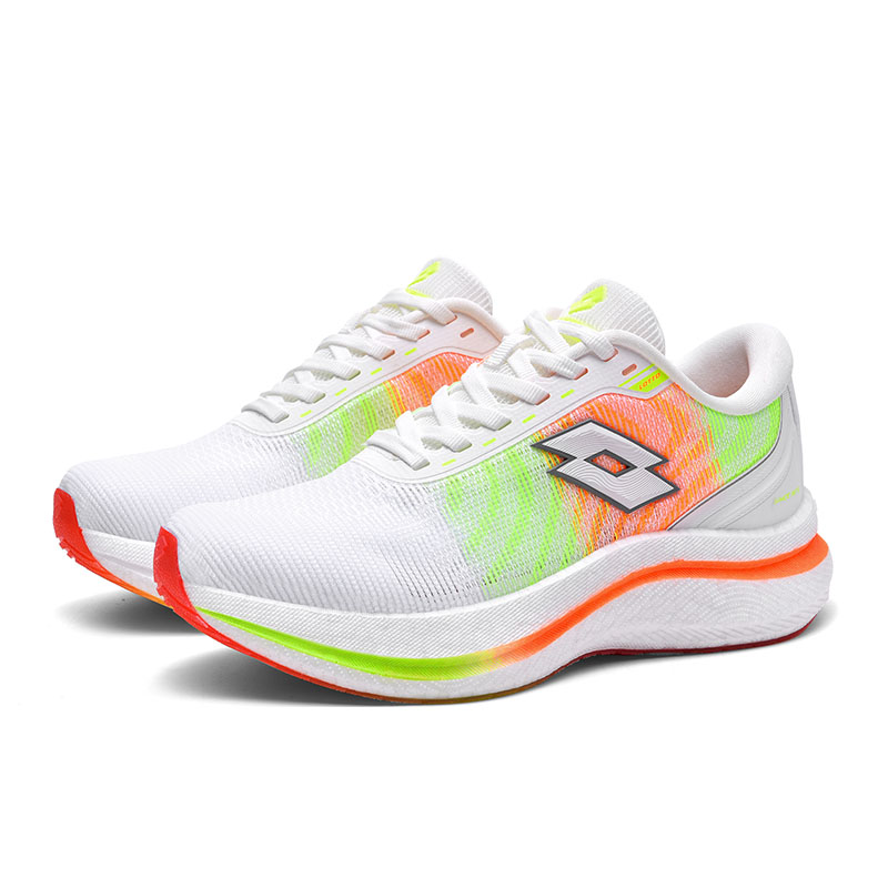 LOTTO Cushioning Support Lightweight Cushioning Support Lightweight Low top Running Shoes Women’s White/Neon Orange