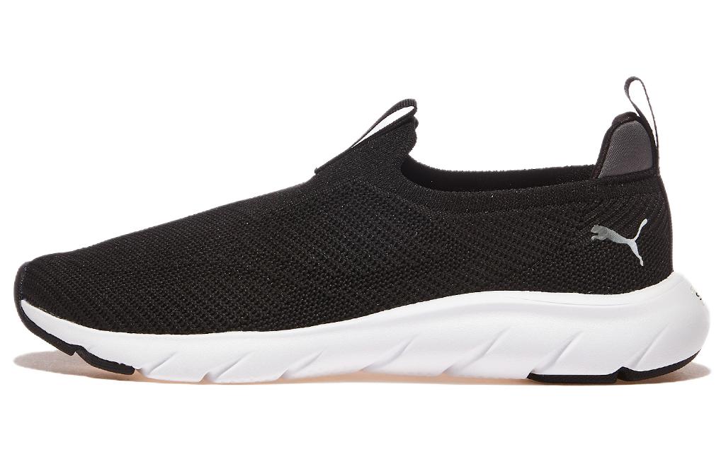 PUMA Softride Cushioning, Wear Resistant Low top Running Shoes Unisex Black White