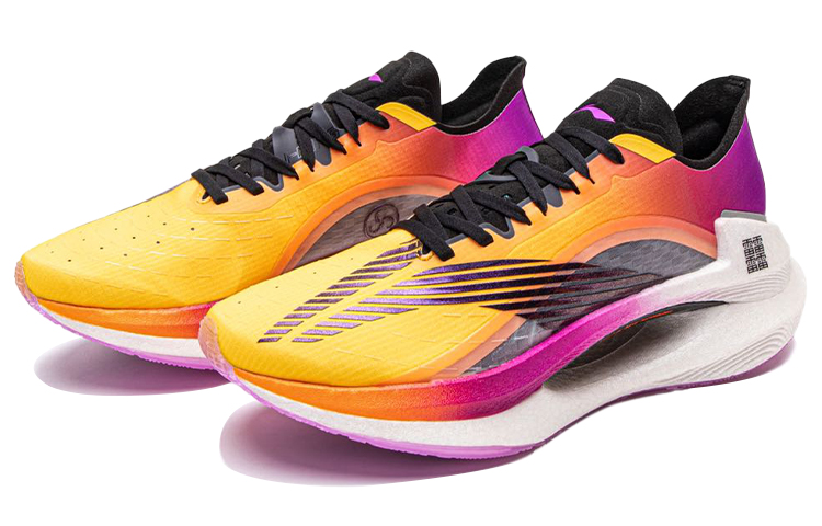 Li Ning Shadow 1.0 Cushioning Slip Resistant Abrasion Resistant Low top 䨻 Running Shoes Women’s Violent Orange