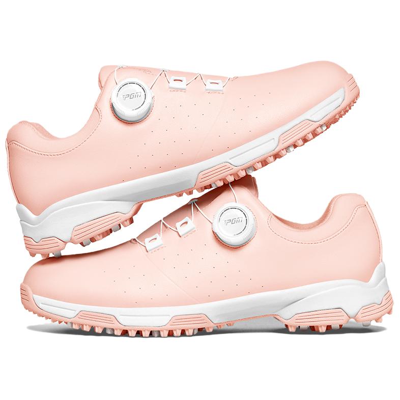 PGM Slip Resistant Waterproof Non Slip And Waterproof Low top Golf Shoes Women’s Pink