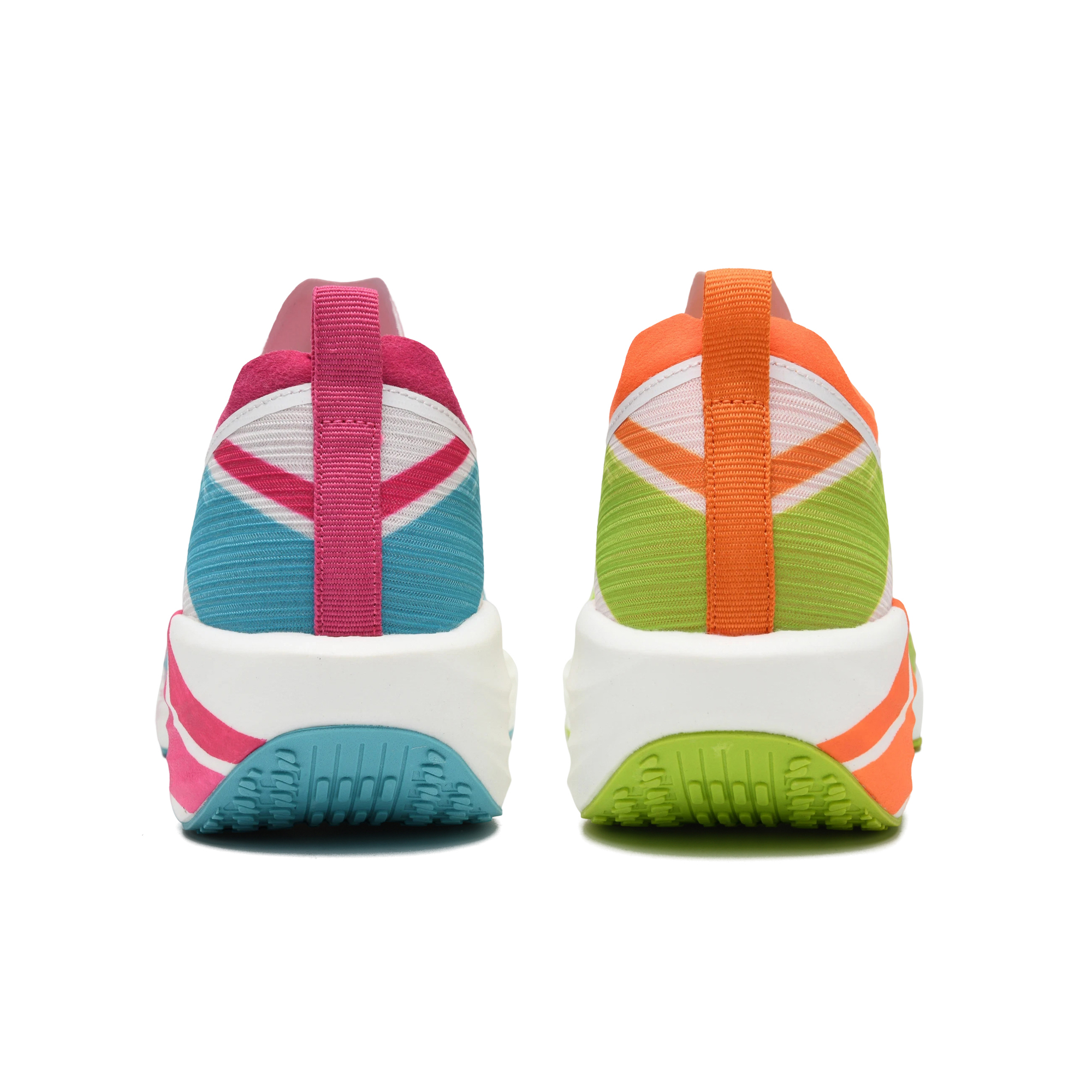 50 Breathable Impact Resistant Low top Marathon Running Shoes Unisex Mismatched Multicolor Ink Reflecting Snow 003