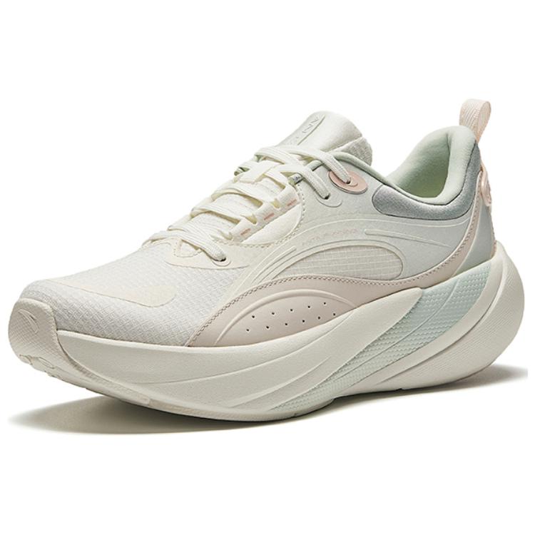 Anta Cotton Candy Dash 3 Slip Resistant Abrasion Resistant Low top Casual Running Shoes Women’s Beige Gray