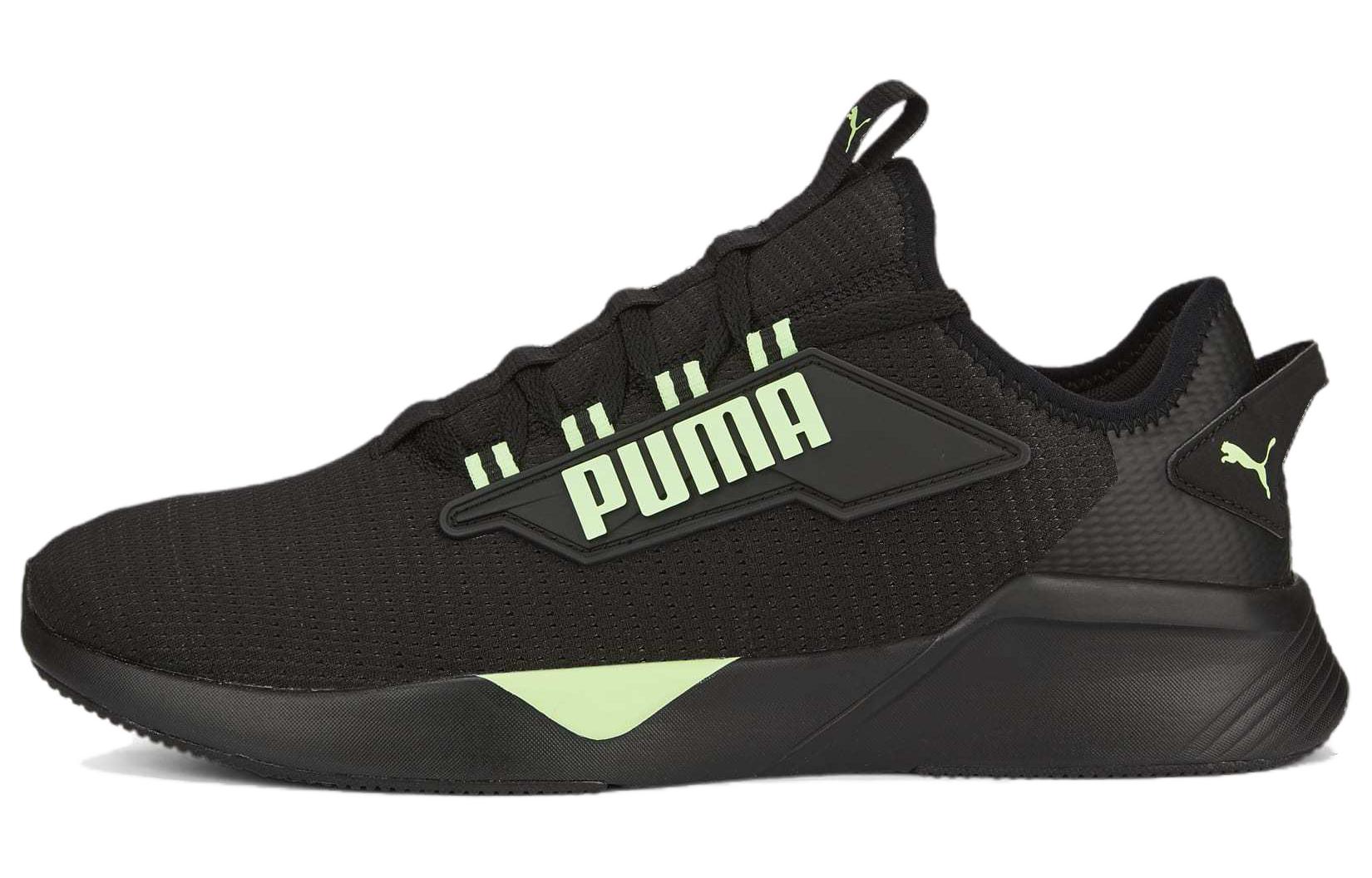 PUMA Retaliate 2 Slip Resistant Low top Running Shoes Unisex Black Green