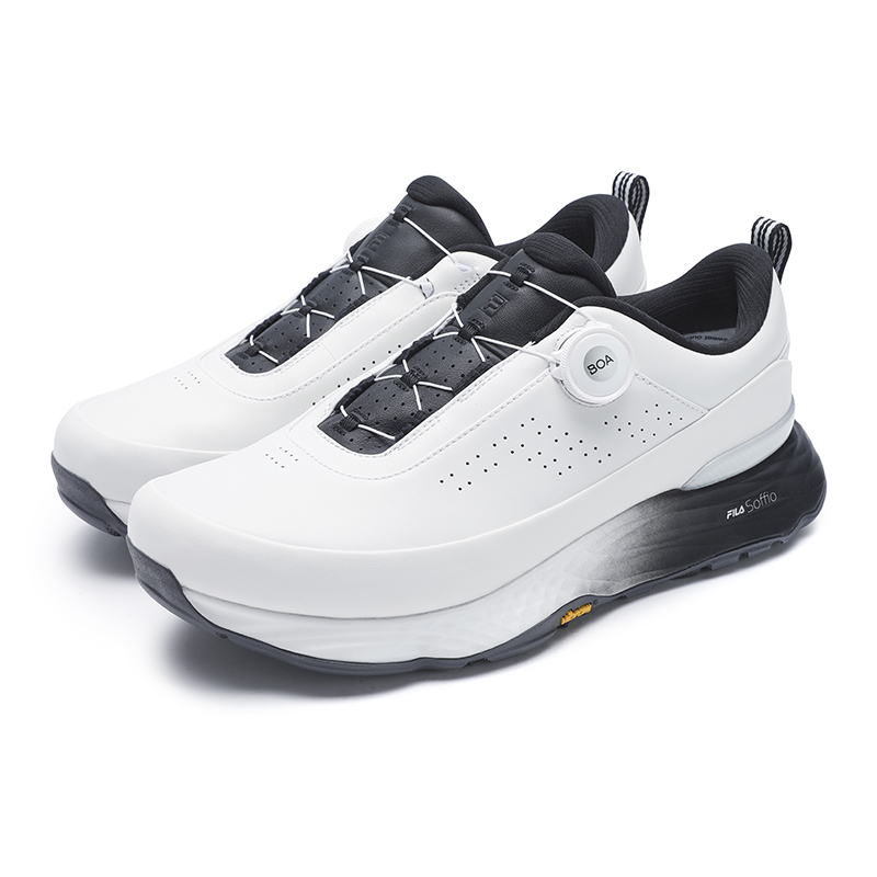 FILA VELOCITY Abrasion Resistant Slip Resistant Low top Abrasion Resistant Slip Resistant Golf Shoes Men’s Black White