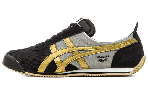 Onitsuka Tiger Running Shoes Unisex Low Top Black/Gold
