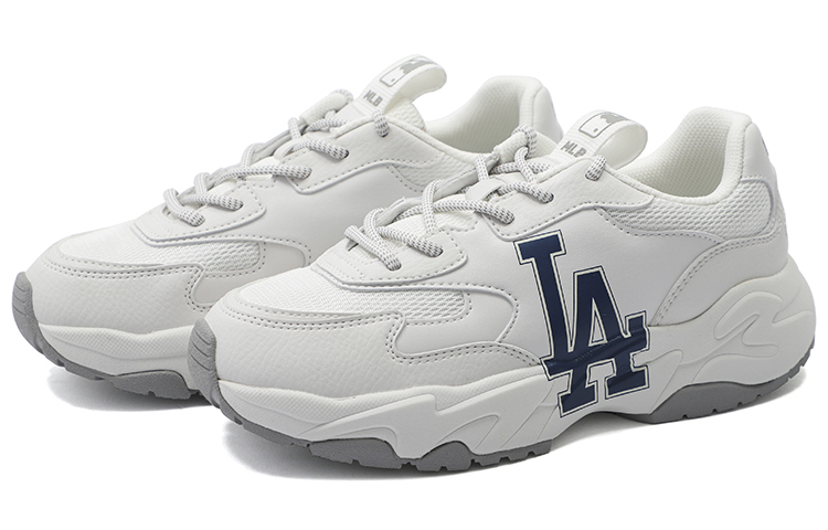 MLB Big Ball Chunky Textile, Artificial Leather Platform Breathable Height Increasing Low top Chunky Sneakers Unisex