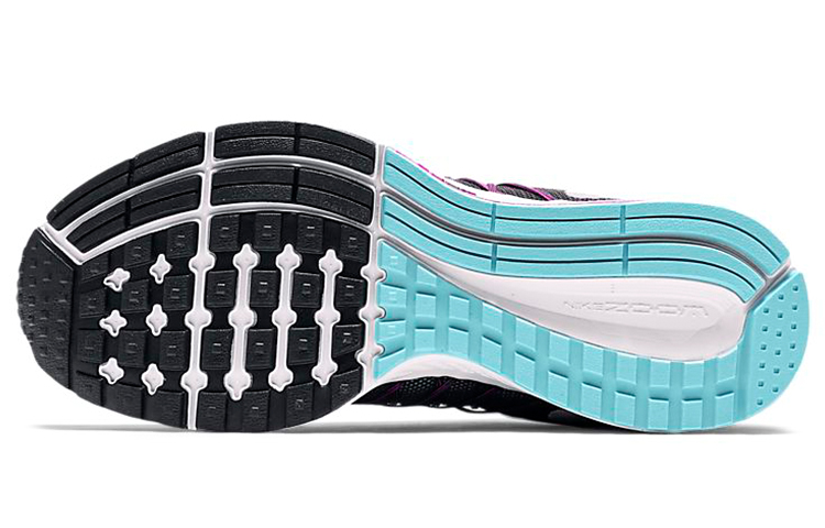 Женские кроссовки Nike Air Zoom Prestige (черно-фиолетовые) — фото 6
