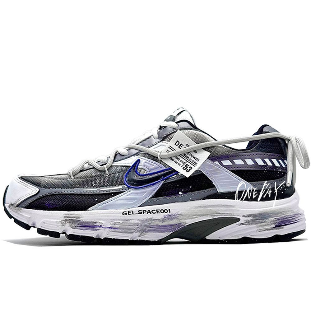 Nike Initiator Cushioning Low top Running Shoes Men’s Black Purple White