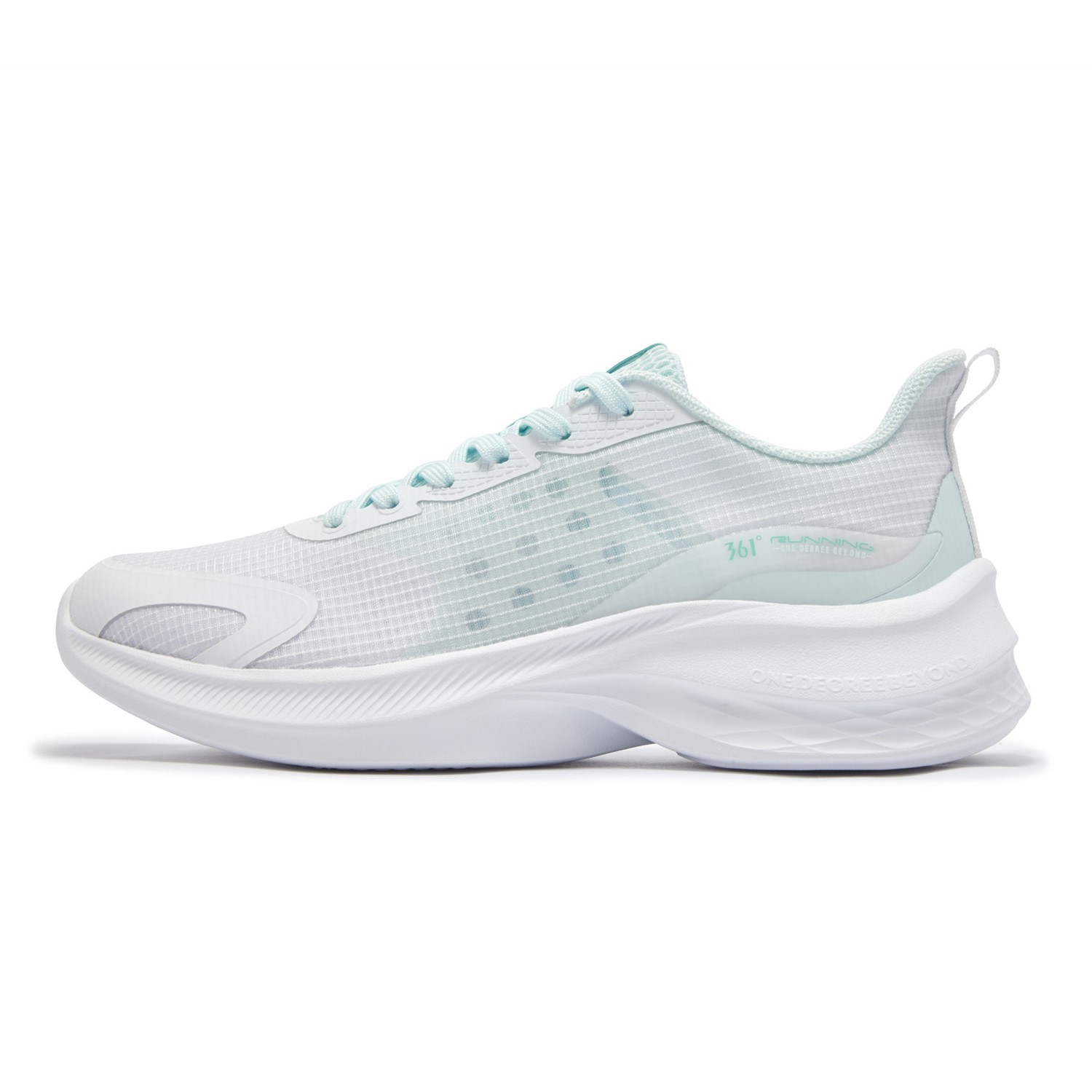 361° Cushioning Breathable Lightweight Low top Casual Sprint City Commuting Running Shoes Men’s Sheer Blue