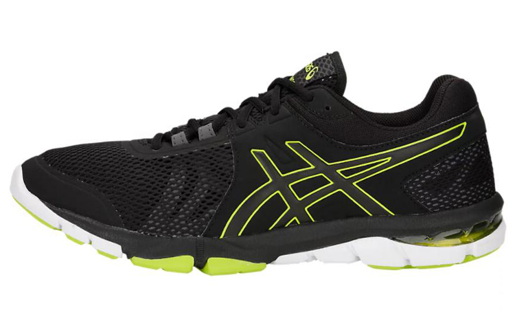 ASICS Gel Craze Running Shoes Men's Low Top Black/Neon Yellow
