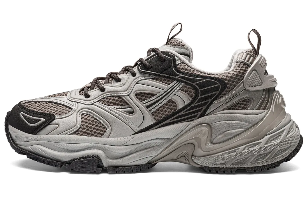 Kappa Slip Resistant Abrasion Resistant Slip Resistant Abrasion Resistant Low top Chunky Sneakers Unisex Tranquil Gray
