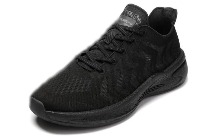 TOREAD Comfortable Slip Resistant Abrasion Resistant Low top Running Shoes Men’s Black