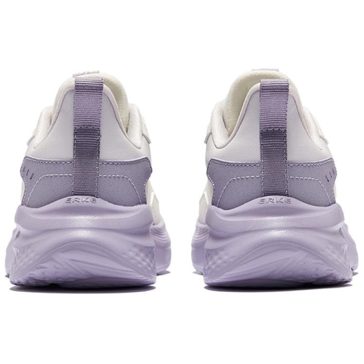 Erke Elegant Ride Cushioning Slip Resistant Waterproof Low top Running Shoes Women’s Microcrystal White Mineral Purple