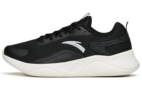 Anta Cushioning Lightweight Abrasion Resistant Slip Resistant Low top Running Shoes Women's Black