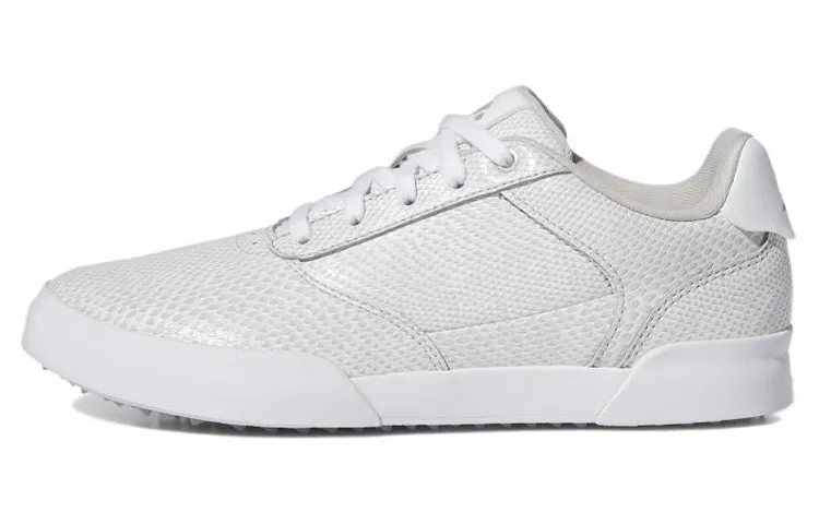 Adidas Retrocross Slip Resistant Slip Resistant Low top Golf Shoes Women's White Gray