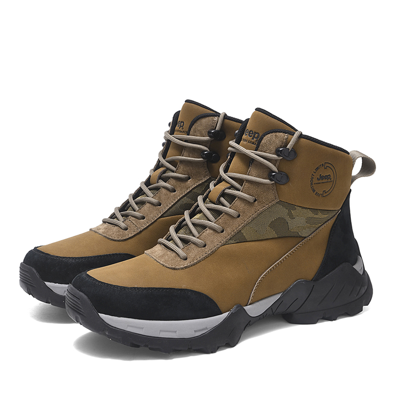 Jeep Comfortable Mid top Outdoor Shoes Men’s Khaki