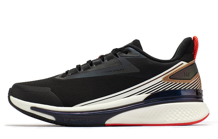 361° Rain Screen 5.0 Waterproof And Warm Low top Running Shoes Men’s Black Red
