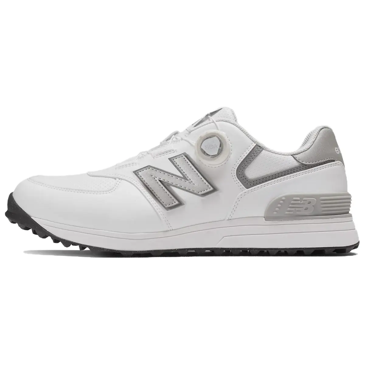 New Balance NB 574 Abrasion Resistant Abrasion Resistant Golf Shoes Men's White Gray