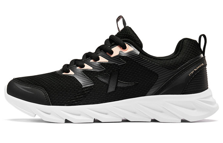 XTEP Blade Slip Resistant Abrasion Resistant Low top Casual Running Shoes Women’s Black Pink Red