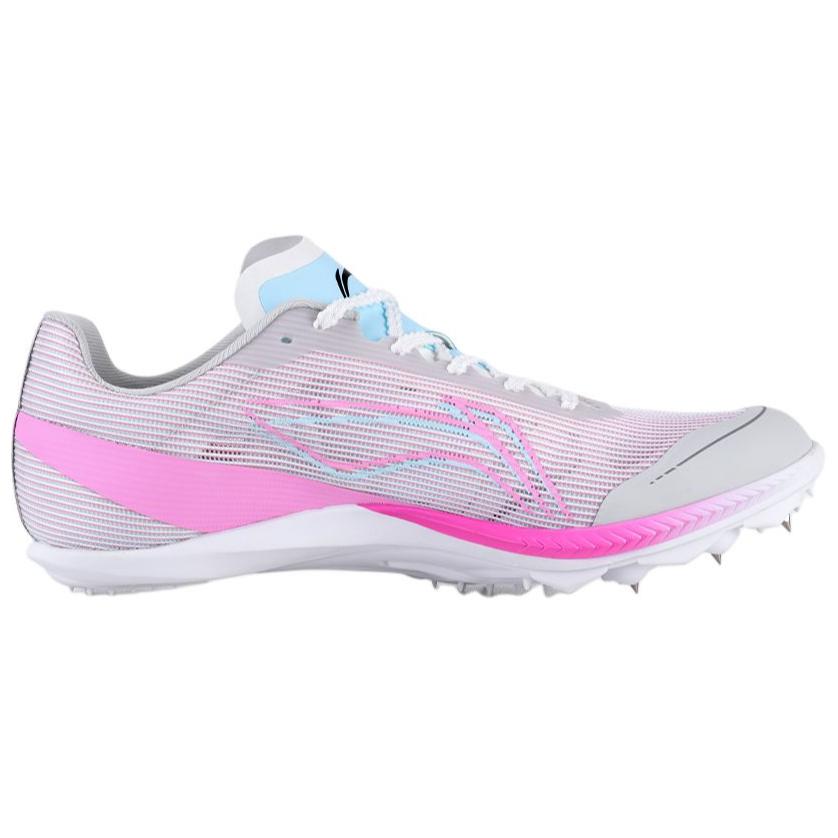 Li Ning Slip Resistant, Breathable, Lightweight Low top Carbon Plate Training Running Shoes Unisex Gray Purple