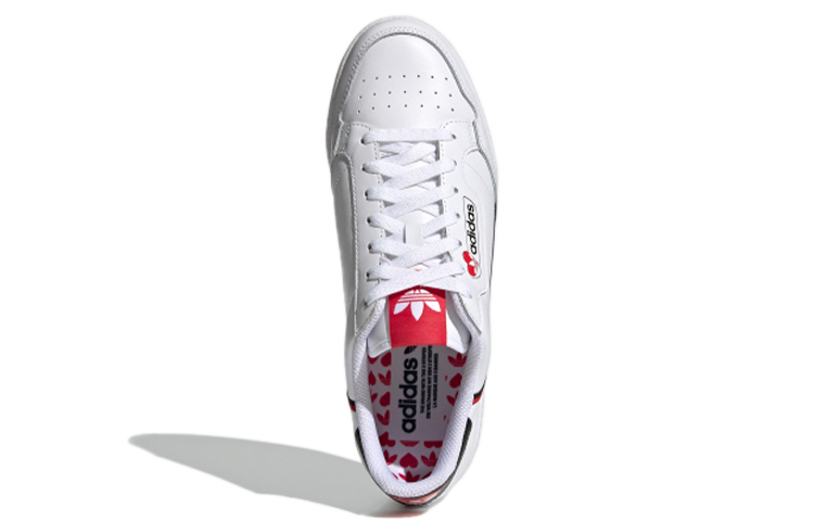 Кеды adidas originals Continental 80 (бело-красно-черные) — Белый / красный / чёрный — фото 5
