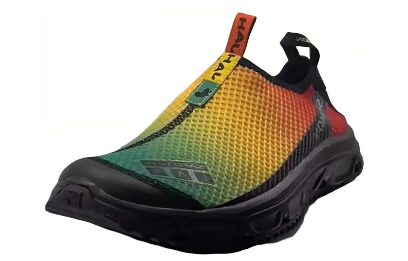 Jah Jah x SALOMON Rx Moc 3.0 Athleisure Cushioning Low top Outdoor Shoes Men's Red Green Black