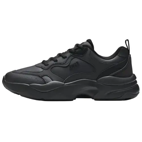 Anta Life Collection Cushioning Slip Resistant Breathable Low top Chunky Sneakers Women's Basic Black
