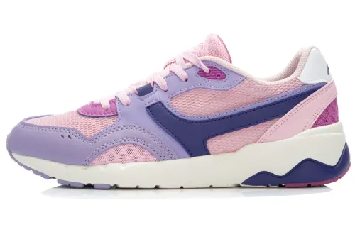 Li Ning Brilliant 96 Synthetic Leather, Textile Cushioning Slip Resistant Abrasion Resistant Low top Running Shoes