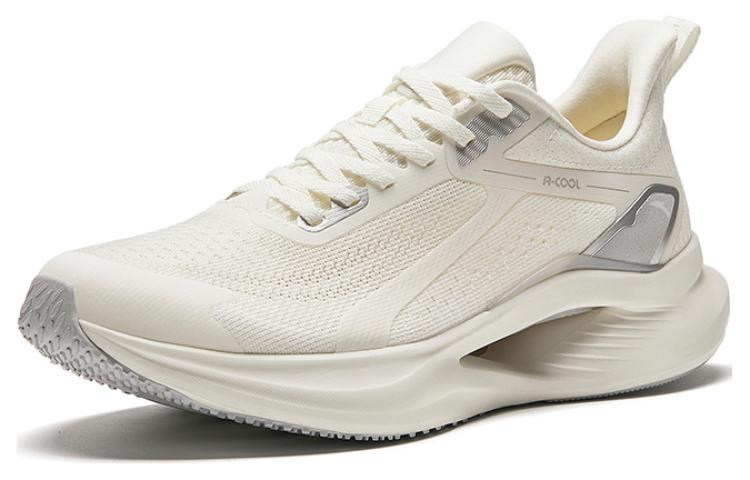 Anta Mesh Cushioning Breathable Lightweight Cushioning Breathable Lightweight Low top Running Shoes Men’s Beige