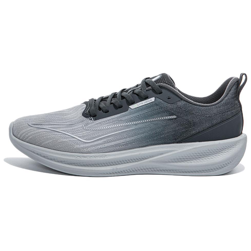Erke Fabric Cushioning Slip Resistant Abrasion Resistant Low top Casual Running Shoes Men’s Gray