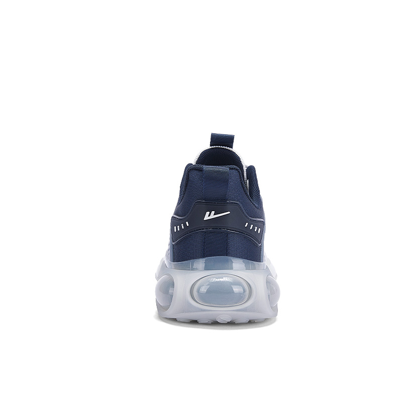 Warrior Breathable Mesh Cushioning Height Increasing Low top Running Shoes Men’s White Dark Blue Black