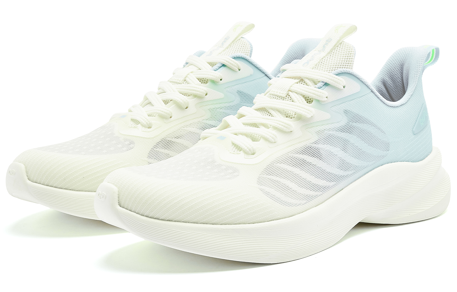 QIAODAN Light Speed LITE Running Shoes Men’s Low Top Ivory Blue