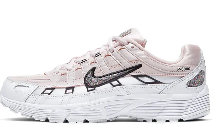Nike P 6000 Leather Cushioning Slip Resistant Cushioning Slip Resistant Low top Marathon Running Shoes Women's