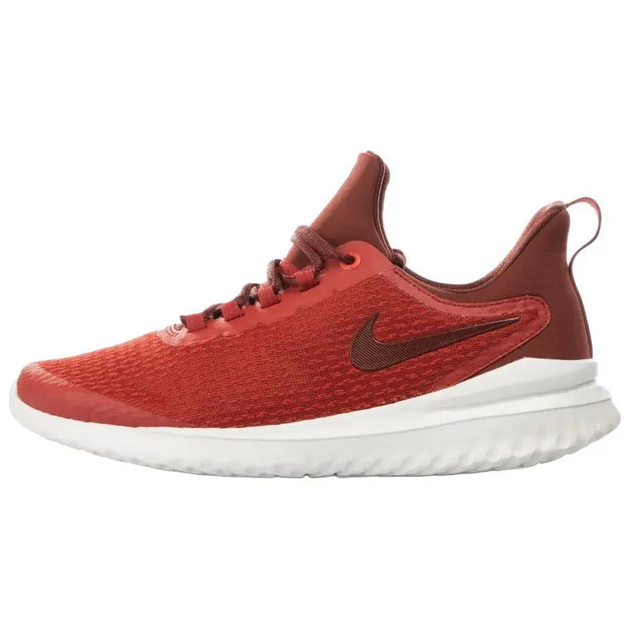 Nike Renew Rival Comfortable Slip Resistant Abrasion Resistant Low top Running Shoes Men's Red