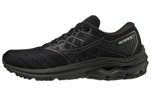 Mizuno Wave Inspire 18 Abrasion Resistant Breathable Low top Running Shoes Women's Black