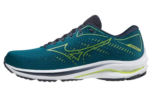 Mizuno Wave Rider 25 Textile, Synthetic Leather Cushioning Abrasion Resistant Breathable Rebound