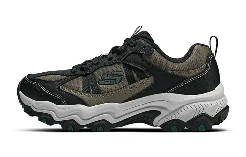 Skechers Cushioning Abrasion Resistant Breathable Support Low top Chunky Sneakers Men's Brown/Black