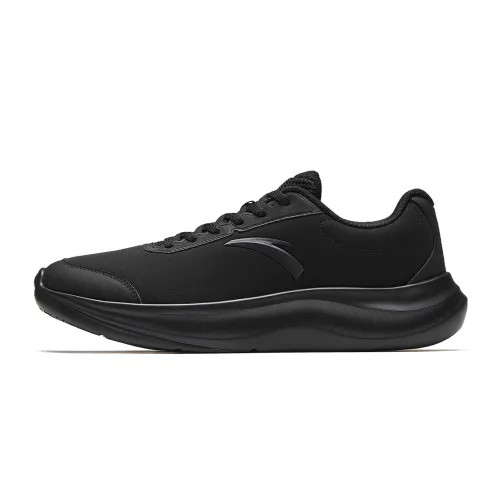 Anta Cushioning Abrasion Resistant Cushioning, Wear Resistant Low top Casual Running Shoes Men's Black