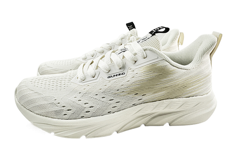 361° Wear resistant, Non slip And Breathable Low top Running Shoes Men’s Feather White