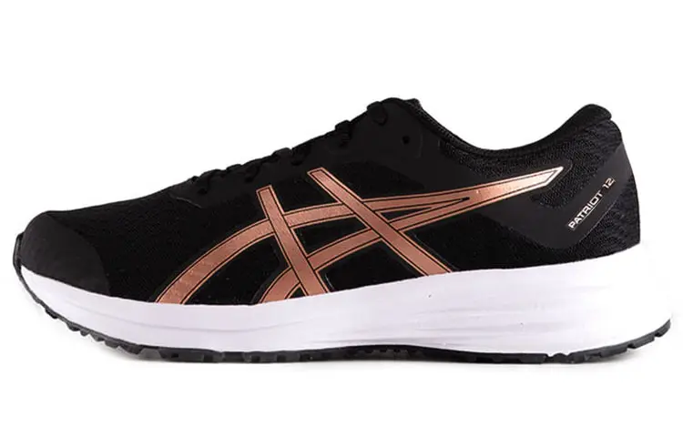 ASICS Patriot 12 Running Shoes Women's Low Top Black/Gold