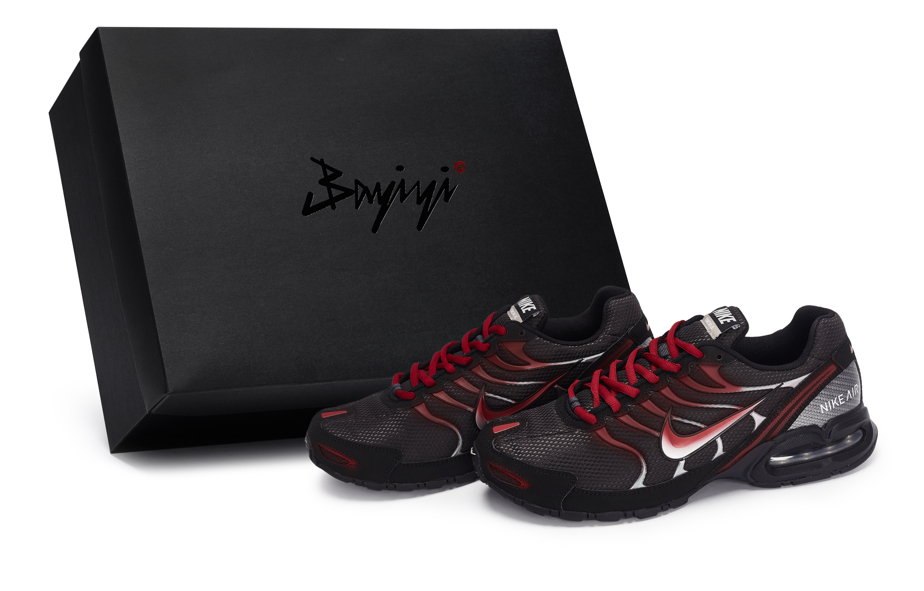Nike Air Max Torch 4 Cushioning Abrasion Resistant Cushioning, Wear Resistant Low top Running Shoes Men’s Black Red