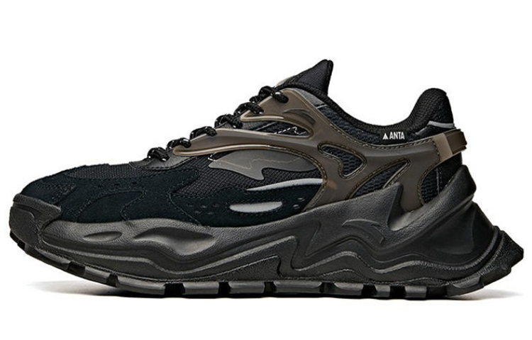 Anta Hot Comfortable Abrasion Resistant Slip Resistant Low top Chunky Sneakers Women's Black