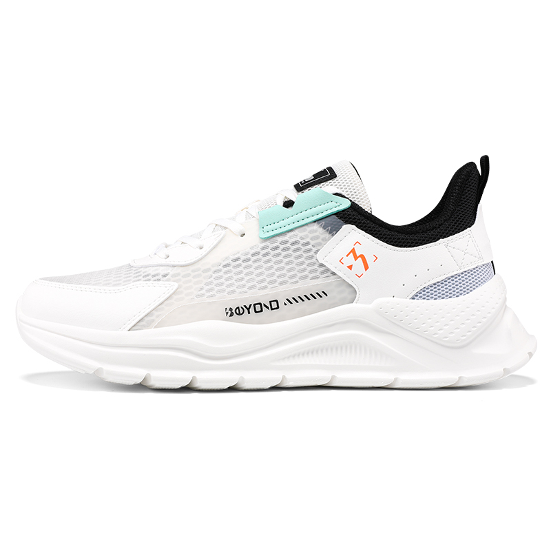 361° Breathable And Resilient Low top Casual Running Shoes Men’s White Black