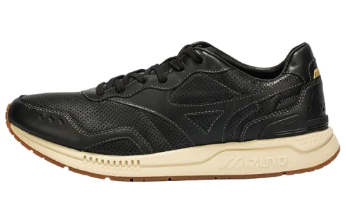 Mizuno Athleisure Slip Resistant Abrasion Resistant Low top Running Shoes Men's Black Beige White