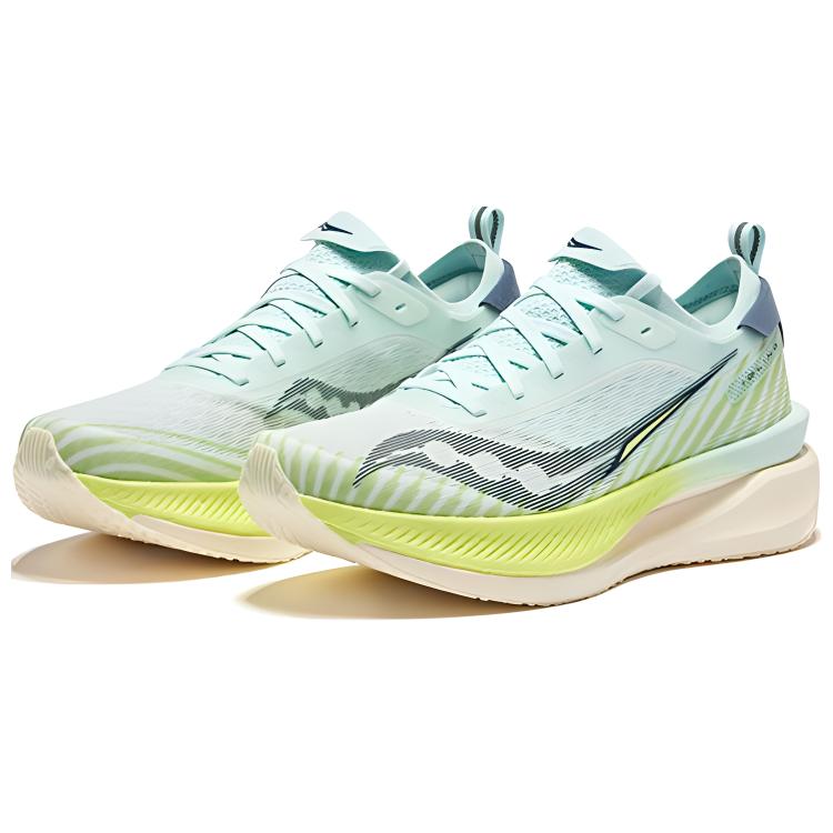 Saucony IDLING Cruise 2 Low top Heavy Weight Balanced Cushioning Running Shoes Men’s White Green Blue