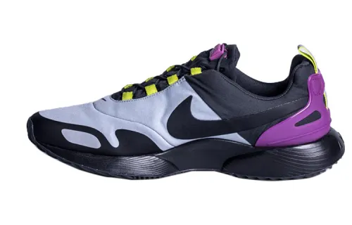 Nike Air Pegasus 89 Sports Leather Coverage Low top Running Shoes Men's Black Purple