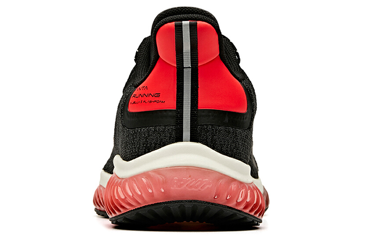 Anta Cushioning Slip Resistant Abrasion Resistant Breathable Low top Running Shoes Men’s Black Red