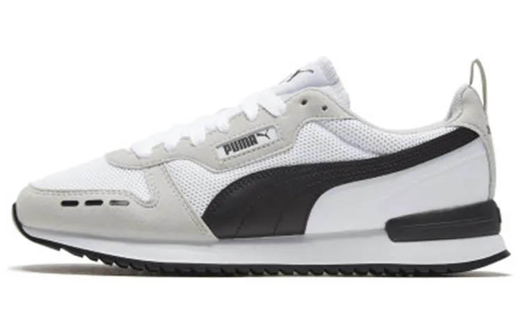 PUMA R78 Classic Vintage Mesh Cushioning Breathable Lightweight Low top Casual Running Shoes Unisex White